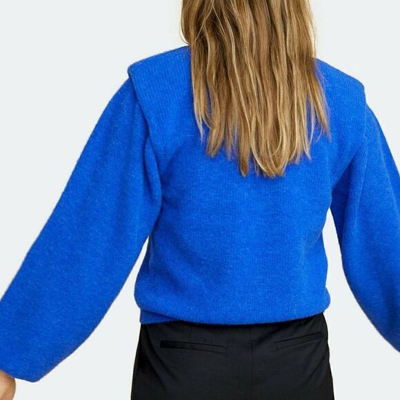 Les Coyotes de Paris - Camille Sweater Blue - 38, 40 - Alpaca | Wool $495 - Picture 4 of 11